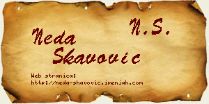Neda Škavović vizit kartica